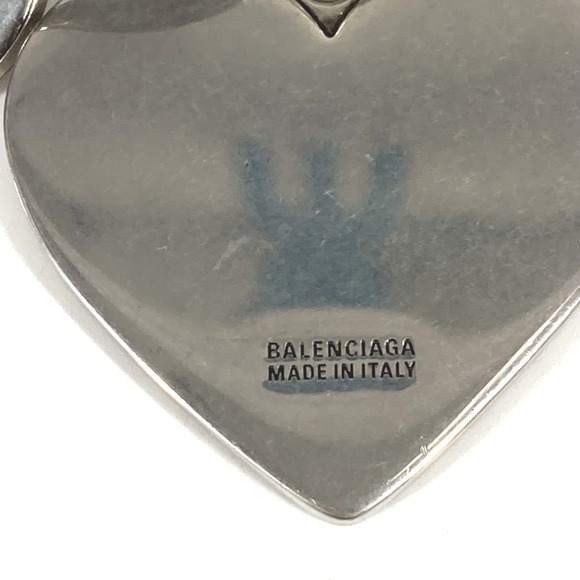 BALENCIAGA Heart Cat Key Ring Charm, Logo, Key, Rhinestone Bag Metal Keychain... - Picture 6 of 7